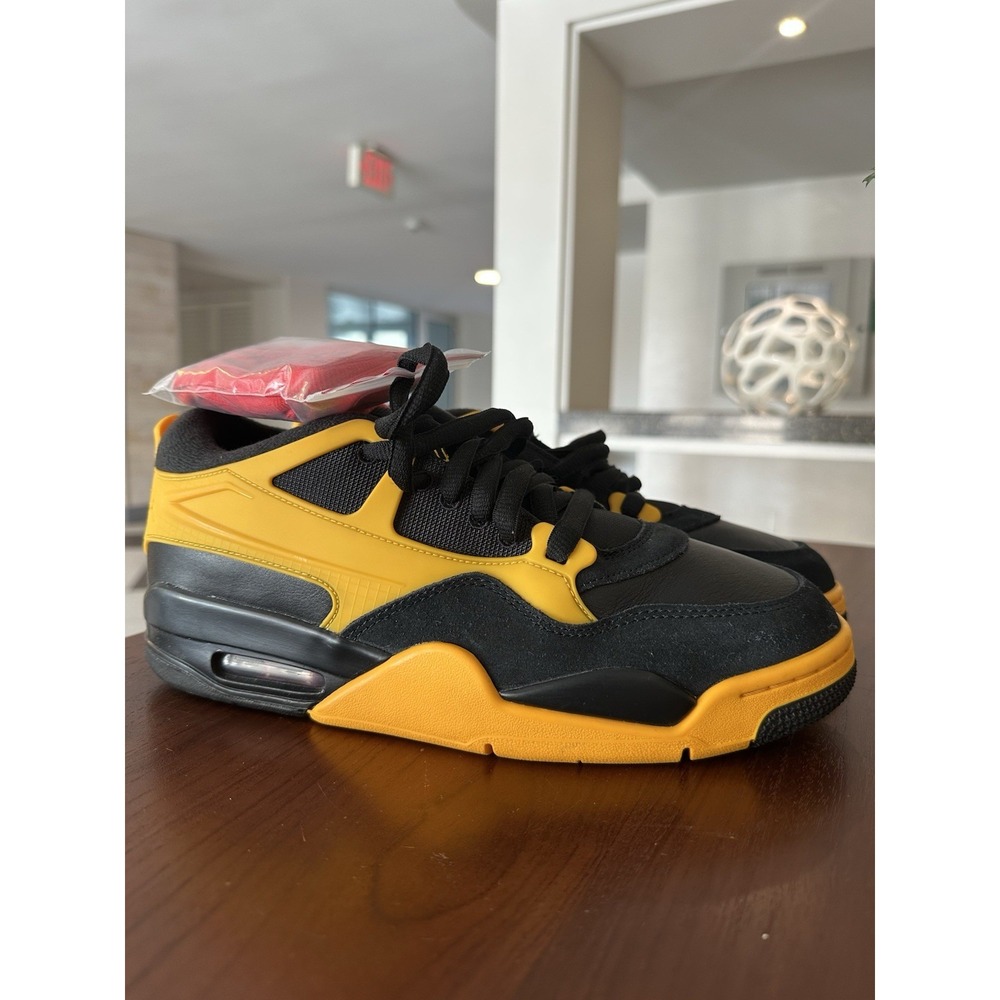 Air Jordan 4 RM "Bruce Lee Black/Yellow Sneakers men size 9.5